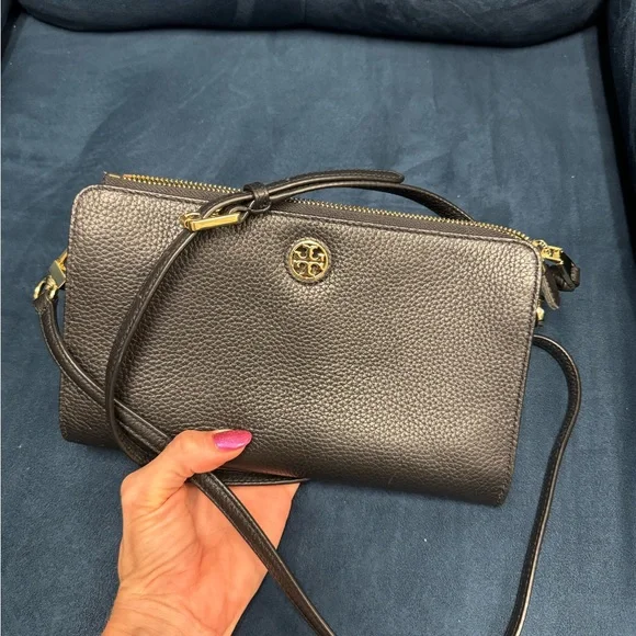 Tory Burch Black Leather Crossbody - Picture 6 of 7